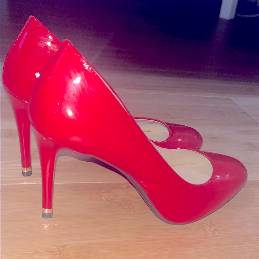 Michael Kors Red Patent Heels - Picture 3 of 5